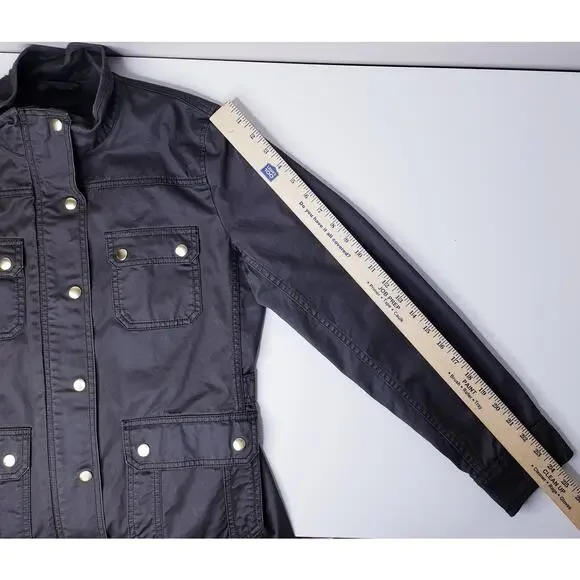 J. CREW Women's Size Medium Downtown Field Utility Jacket Hunter Green in VGUC - Picture 8 of 15